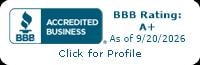 BBB Accredited Business – A+ Rating